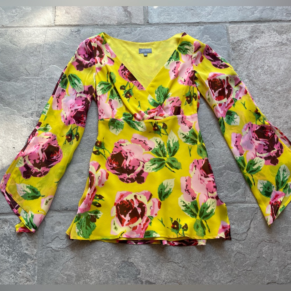 Marc Aurel Silk Floral Long Sleeve Shirt